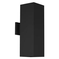 Progress Lighting 29 watt 120 volt 3000K Natural White Black Outdoor Up/Down Square LED Wall Light Fixture