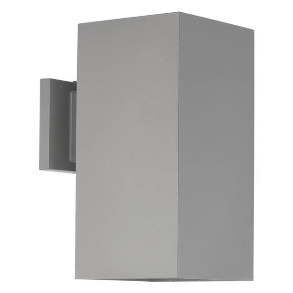 29 watt 120 volt 3000K Natural White Metallic Gray Outdoor Square LED Wall Light Fixture