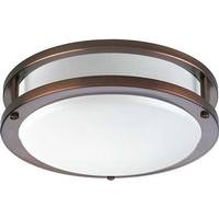 Progress Lighting 10.4" 21.7 watt 120 volt 3000K Urban Bronze White Acrylic Diffuser LED Light Fixture