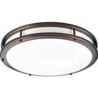 Progress Lighting 18" 30 watt 120 volt 3000K Urban Bronze White Acrylic Diffuser LED Light Fixture
