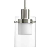 Progress Lighting 1 Light 9 watt 3000K Natural White Brushed Nickel Dimmable LED Pendant Light Fixture