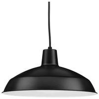 Progress Lighting 1 Light Black Dimmable Pendant Light Fixture