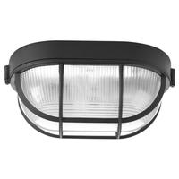 Progress Lighting 1 Light 120 volt Black Etched Ribbed Glass Lens Ceiling Light Fixture