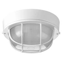 Progress Lighting 1 Light 120 volt White Etched Ribbed Glass Lens Ceiling Light Fixture