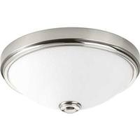 Progress Lighting 11" 21 watt 120 volt 3000K Brushed Nickel Linen Glass LED Light Fixture