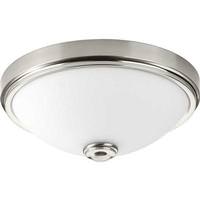 Progress Lighting 15" 28 watt 120 volt 3000K Brushed Nickel Linen Glass LED Light Fixture