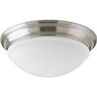 Progress Lighting 12.5" 25 watt 120 volt 3000K Brushed Nickel Etched Glass LED Light Fixture