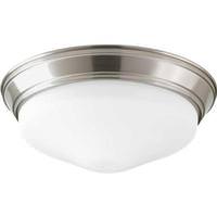 Progress Lighting 13.25" 25 watt 120 volt 3000K Brushed Nickel Etched Glass LED Light Fixture