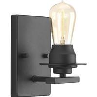 Progress Lighting 1 Light 120 volt Graphite Vanity Clear Glass Light Fixture