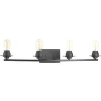 Progress Lighting 4 Light 120 volt Graphite Vanity Clear Glass Light Fixture