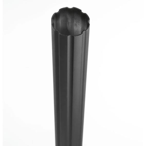 7' Aluminum Black Fluted Outdoor Post