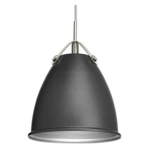 1 Light Graphite Metal Shade Pendant Light Fixture
