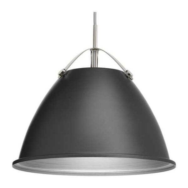 1 Light Graphite Metal Shade Pendant Light Fixture
