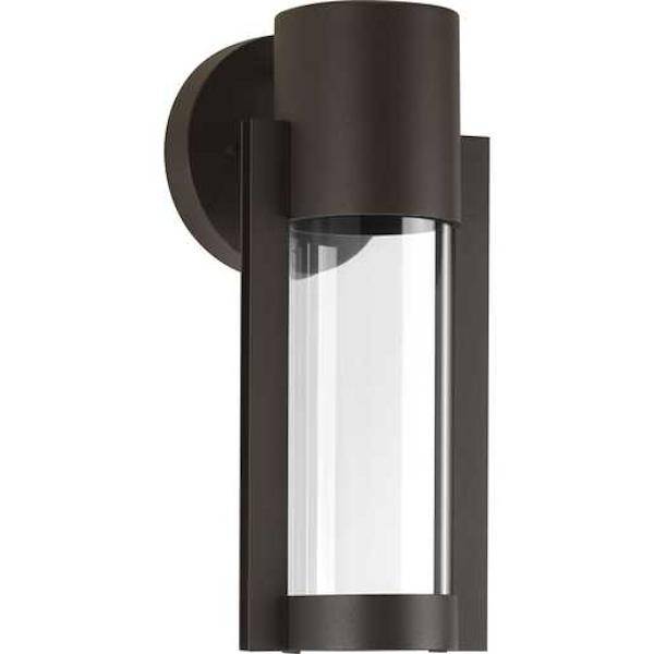 9 watt 120 volt 3000K Natural White Antique Bronze Clear Glass Diffuser LED Wall Light Fixture