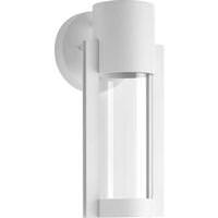 View 9 watt 120 volt 3000K Natural White White Finish Clear Glass Diffuser LED Wall Light Fixture