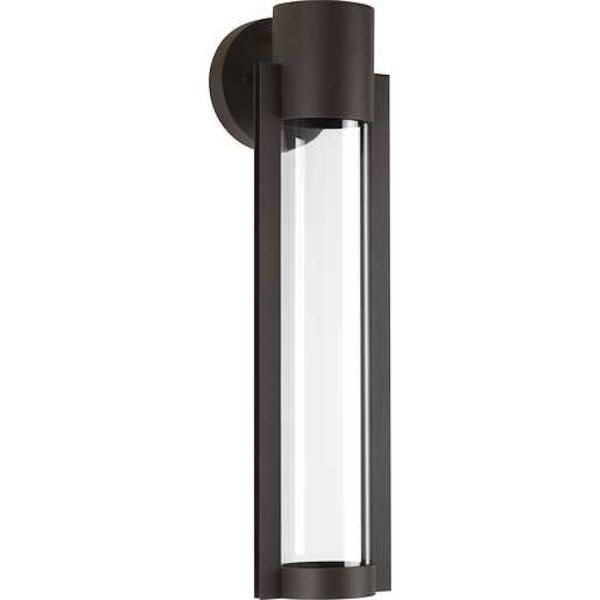9 watt 120 volt 3000K Natural White Antique Bronze Clear Glass Diffuser Medium LED Wall Light Fixture