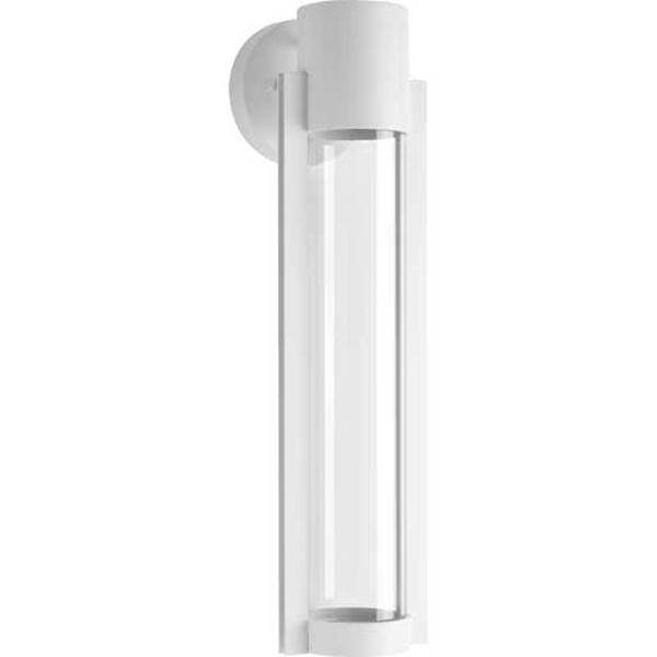 9 watt 120 volt 3000K Natural White White Clear Glass Diffuser Medium LED Wall Light Fixture