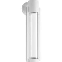 View 9 watt 120 volt 3000K Natural White White Clear Glass Diffuser Medium LED Wall Light Fixture