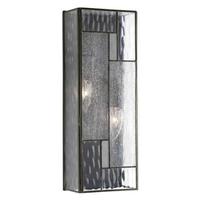 Progress Lighting 2 Light Bronze with Clear Seeded Glass Large Wall Light Fixture