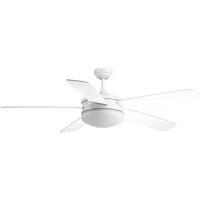 Progress Lighting 60" White 5 Blade Indoor Remote Control LED Ceiling Fan