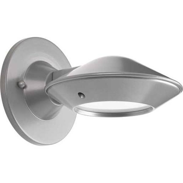 11.8 watt 120 volt 3000K Natural White Metallic Gray Frosted Glass Lens Outdoor Strata LED Wall Light Fixture