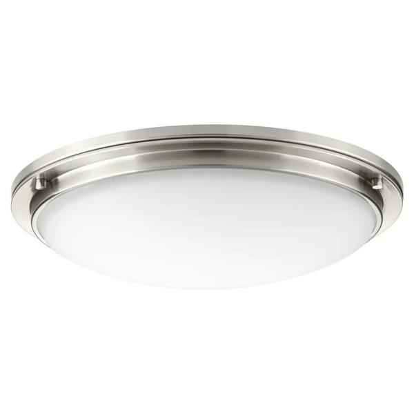 21" 41 watt 120/277 volt 3000K Brushed Nickel Linen Glass LED Light Fixture