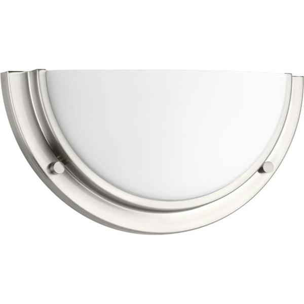 20 watt 120 volt 3000K Brushed Nickel Etched Glass Dimmable LED Wall Sconce