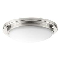 Progress Lighting 15" 28.3 watt 120/277 volt 3000K Brushed Nickel Linen Glass LED Light Fixture