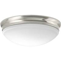Progress Lighting 13.5" 25 watt 120 volt 3000K Brushed Nickel Etched Glass LED Light Fixture