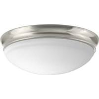 Progress Lighting 11" 17 watt 120 volt 3000K Brushed Nickel Etched Glass LED Light Fixture