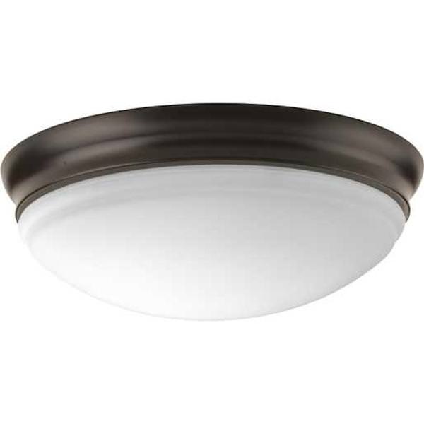 11" 17 watt 120 volt 3000K Antique Bronze Etched Glass LED Light Fixture