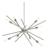 Progress Lighting 8 Light Brushed Nickel Astra Collection Chandelier Light Fixture
