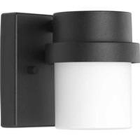 Progress Lighting 9 watt 120 volt 3000K Natural White Black Finish Etched Opal Glass Diffuser LED Wall Light Fixture
