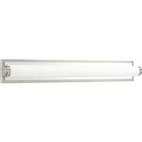 Progress Lighting 36" 53 watt 120 volt 3000K Brushed Nickel White Glass Shade Dimmable
