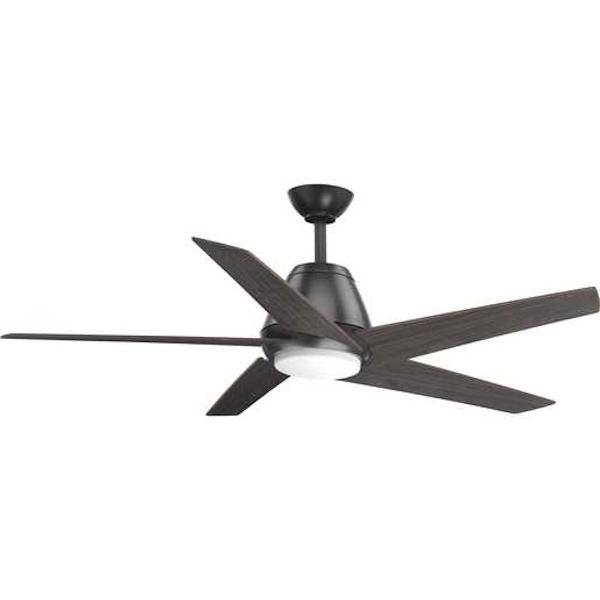 54" Graphite 5 Blade Indoor Remote Control LED Ceiling Fan