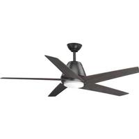 Progress Lighting 54" Graphite 5 Blade Indoor Remote Control LED Ceiling Fan