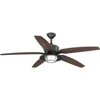 Progress Lighting 60" Forged Black 5 Blade Remote Control LED Ceiling Fan
