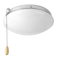 Progress Lighting 2 Light Polished Chrome Opal Glass Shade AirPro Collection Light Kit