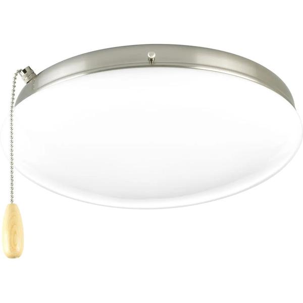 2 Light Brushed Nickel Opal Glass Shade AirPro Collection Light Kit
