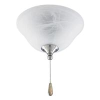 Progress Lighting 2 Light Brushed Nickel/Polished Chrome/Antique Bronze/White/Graphite Black Finish Alabaster Glass Bowl AirPro Collection Light Kit