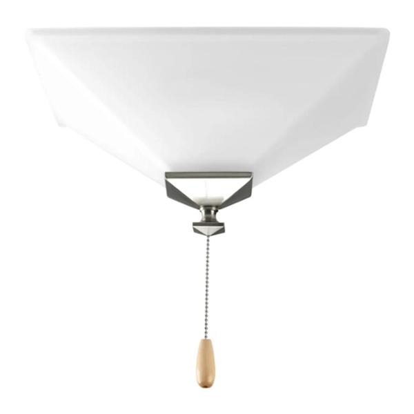 2 Light Brushed Nickel/Antique Bronze Finish Etched Glass Bowl AirPro Collection Light Kit