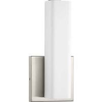 Progress Lighting 16 watt 120 volt 3000K Brushed Nickel Etched Opal Glass Dimmable LED Wall Sconce