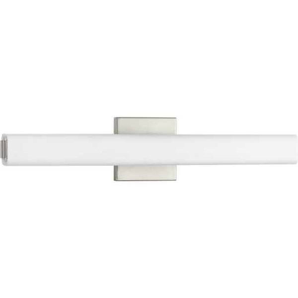 22" 35 watt 120 volt 3000K Brushed Nickel Etched Glass Shade Dimmable Vanity Light