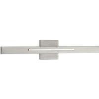 Progress Lighting 32 watt 120 volt 3000K Brushed Nickel Glass Panels Dimmable LED Wall Sconce