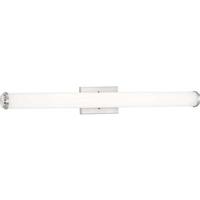 Progress Lighting 36" 33 watt 120 volt 3000K Brushed Nickel White Shade Dimmable