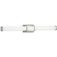 Progress Lighting 36" 33 watt 120 volt 3000K Brushed Nickel White Shade Dimmable