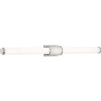 Progress Lighting 48" 42 watt 120 volt 3000K Brushed Nickel White Shade Dimmable
