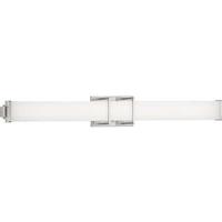 Progress Lighting 36" 34 watt 120 volt 3000K Brushed Nickel White Shade Dimmable