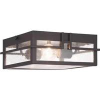 Progress Lighting 2 Light Antique Bronze with Clear Seeded Glass Light Fixture