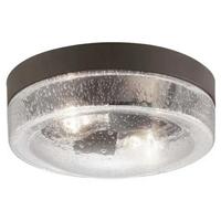 Progress Lighting 2 Light 120 volt Architectural Bronze Clear Seeded Glass Bowl Ceiling Light Fixture